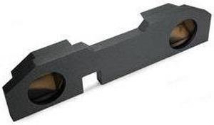 Atrend A202-12 Atrend Series 12-Inch Dual Up-Fire Bandpass Vented Enclosure for Dodge Ram Quad Cab 2002 and Up with Bedliner Finish