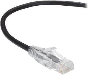 BLACK BOX C6APC28-BK-01 CAT6A 500-MHZ SNAGLESS 28AWG STRANDED ETHERNET PATCH CABLE - UNSHIELDED (UTP), C