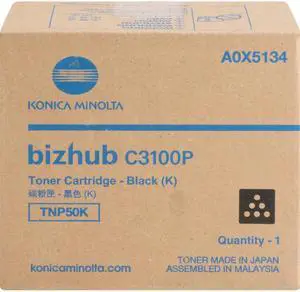 KONICA MINOLTA OEM Toner Cartridge, BLACK, yield 6,000 A0X5134
