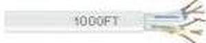 Black Box EYN874A-PB-1000 CAT6 550-MHz Solid Bulk Cable - Unshielded, CMR Grade PVC, White, 1000 ft. Pull Box