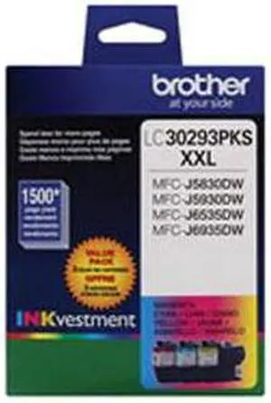 BROTHER INTERNATIONAL LC30293PK Ultra High Yield XXL 3Pk