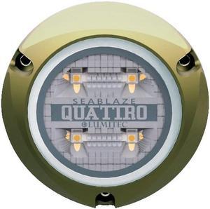 LUMITEC QUATTRO DUAL COLOR BLUE/WHITE SURFACE MOUNT BRONZE HOUSING 12/24VDC