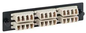 ICC ICFOPL1615 ADAPTER PANEL, 6 QUAD LC, 24F, BEIGE, MM