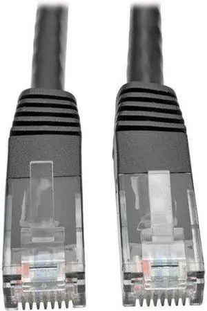 Tripp Lite N200-005-BK Cat6 Gigabit Molded Patch Cable, 5 ft. RJ45 (M/M), 550MHz 24 AWG Black 5' (N200-005-BK)