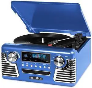 INNOVATIVE TECHNOLOGY INN-V50-200-BLU BLUETOOTH STEREO TURNTABLE WITH CD