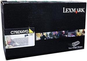 Lexmark C792X4YG Extra High Yield Return Program Toner Cartridge - Yellow