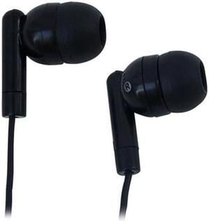 ErgoGuys 1AE215HPBLKSTK Lightweight Single Use Earbud with Silicone Earbud