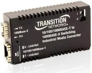 Transition Networks Hardened Mini 10/100/1000 Bridging Media Converter