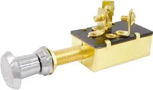 ATTWOOD MARINE ATTWOOD PUSH/PULL SWITCH THREE POSITION OFF/ON/ON 7594-3