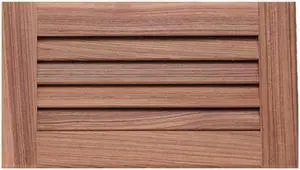 WHITECAP TEAK LOUVERED INSERT 6-3/8"H X 11-3/16"W X 3/4"D 60714