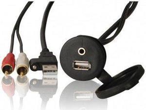 FUSION MS-CBUSB3.5 PANEL MOUNT USB AND 3.5MM HEADPHONE JACK