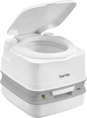 THETFORD PORTA POTTI 335 MARINE TOILET W/ HOLD DOWN KIT