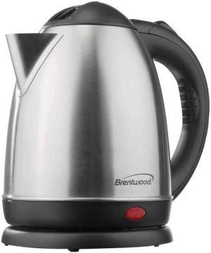 Brentwood Appliances 1.5 Liter Stainless Steel Electric Cordless Tea Kettle (Brushed stainless steel) KT-1780