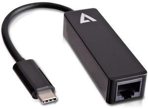 V7 Black Usb Video Adapter Usb-C Male To Rj45 Male