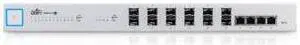 Ubiquiti 10G 16-Port Managed Aggregation Switch - 4 Ports - Manageable - 2 Layer Supported - - - 1U