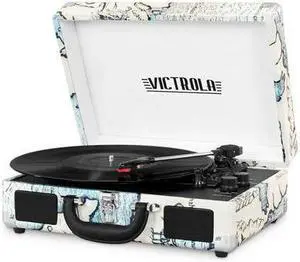 INNOVATIVE TECHNOLOGY INN-VSC-550BT-P4 BLUETOOTH SUITCASE TURNTABLE IN MAP PRIN