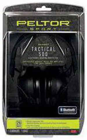Peltor Sport Tactical 500 Electronic Hearing Protection Ear Muffs, 26dB NRR, Blu