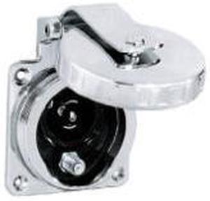HUBBELL HBLPHTVSS PHONE/TV INLET ROUND STAINLESS STEEL