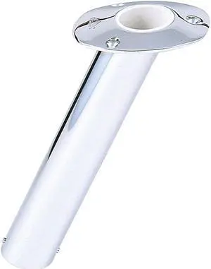 LEE'S TACKLE INC. LEE'S 30 DEGREE SS FLUSH MOUNT ROD HOLDER MEDIUM 2" OD RH525SS