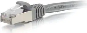 C2G 00788 25ft Cat6 Snagless Shielded (STP) Network Patch Cable - Gray - Category 6 for Network Device - RJ-45 Male - RJ-45 Male - Shielded - 25ft - Gray