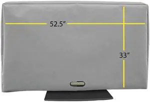 Solaire 52.5" - 60" Outdoor TV Cover Light Gray (SOL 55G) HDYSOL55G