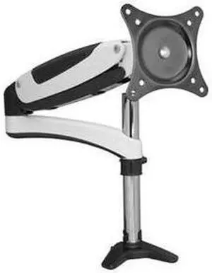 Siig Inc Full-Motion Easy Access Single Monitor Desk Mount - White