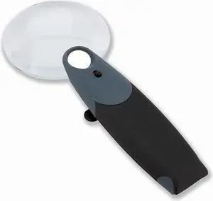 CARSON FH-25 Carson 3.5 Inch Hands Free Magnifier 2.5x LED LIGHTED with 5x Spot Lens