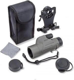 CARSON MP-842IS Carson 8x 42mm Waterproof Monocular w Smart Phone Adapter Bundle