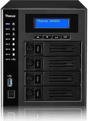 Thecus Network Attached Storage N4810 Intel Celeron N3160 4GB DDR3 4xSATA USB3.0 4Bay Tower Thecus Network Attached Storage N4810 Intel Celeron N3160 4GB DDR3 4xSATA USB3.0 4Bay Tower
