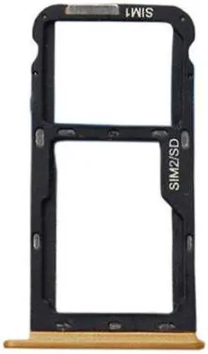 SIM Tray Holder SD Card Reader Slot Adapter for Meizu M5C (Gold)