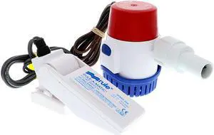 RULE 500 GPH STANDARD BILGE PUMP KIT WITH FLOAT SWITCH 12V