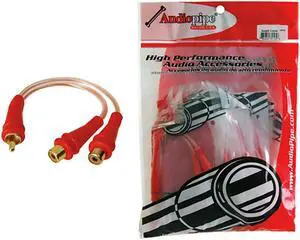 NIPPON BMSGYM2F RCA SPLITTER 1M-2F AUDIOPIPE 1 BAG OF 10= 1 UNIT *BMSGYM2F*