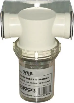 GROCO 3/4 PUMP STRAINER AND BRACKET NON-METALLIC
