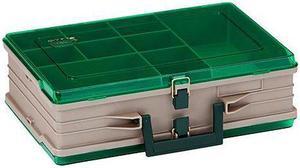 Plano Double-Sided 19-Compartment Satchel - Sandstone &Amp; Green