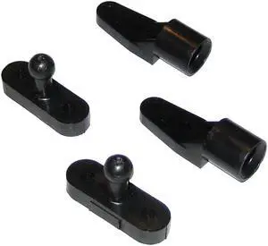 Perko Door Catches - Black Nylon - Pair [0559DP]