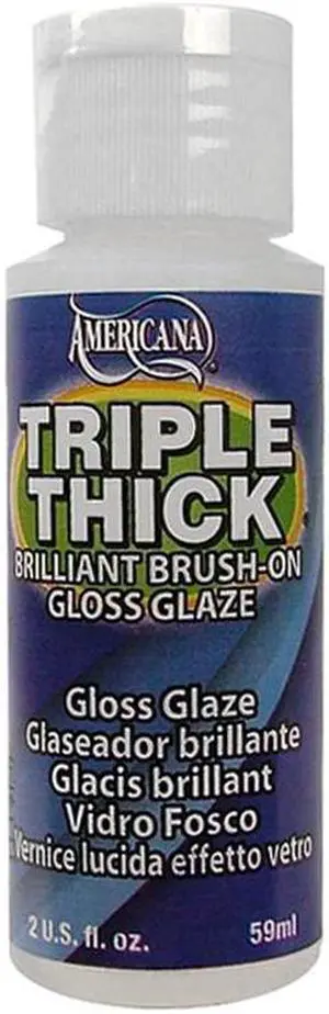 Deco Art 404246 Triple Thick Brilliant Brush-On Gloss Glaze-2 Ounces
