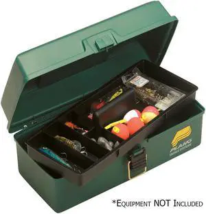 Plano 1 Tray 5 Comp Tackle Box DK Green 1001-03 - 1001-03