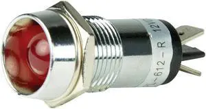 BEP LED Pilot Indicator Light - 12V - Red