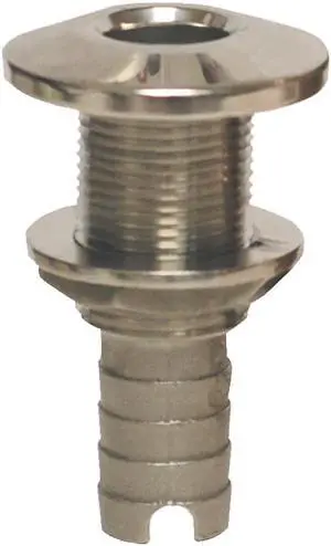 GROCO Stainless Steel Hose Barb Thru-Hull Fitting - 5/8"