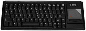Tg3 Electronics Small Form Factor 83-Key Wired USB Keyboard with Touchpad Mouse