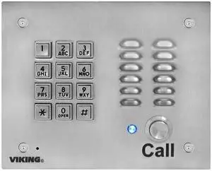 Viking K-1700-IP-EWP Voip Stainless Steel Entry Phone