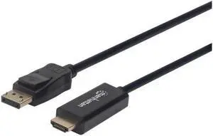 Manhattan 152662 1080p DisplayPort to HDMI Cable (3-Foot)