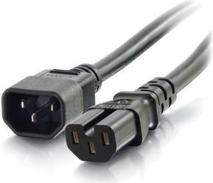 C2G 10341 14 AWG 250 Volt Power Cord - C14 to C15, TAA Compliant, Black (6 Feet, 1.82 Meters)