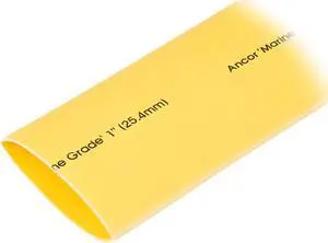 Ancor Heat Shrink Tubing 1" X 48" - Yellow - 1 Pieces