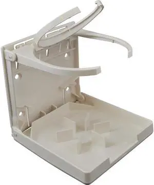 Attwood Fold-Up Drink Holder - Dual Ring - White