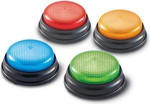 LEARNING RESOURCES LIGHTS AND SOUNDS BUZZERS SET OF 4