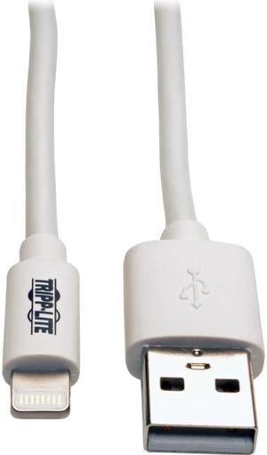 Tripp Lite M100010WH White USB Sync/Charge Cable with Lightning Connector