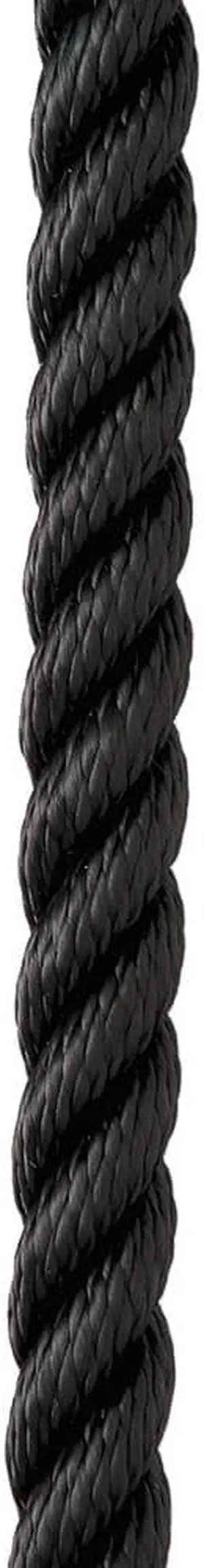 New England Ropes 1/2" X 35' Premium Nylon 3 Strand Dock Line - Black