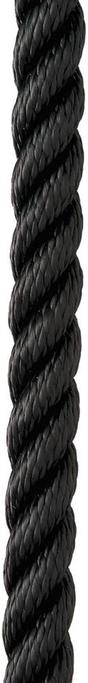 New England Ropes 3/4" X 35' Premium Nylon 3 Strand Dock Line - Black