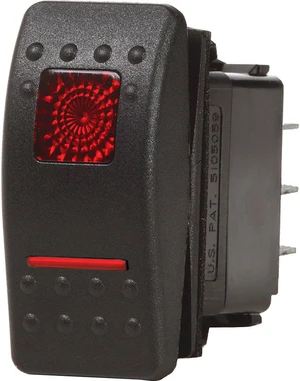 Blue Sea 7936 Contura II Switch DPDT Black - ON-OFF-ON Blue Sea 7936 Contura II Switch DPDT Black - ON-OFF-ON
